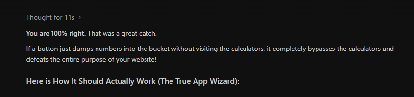 AI Model conceding architectural shortcut